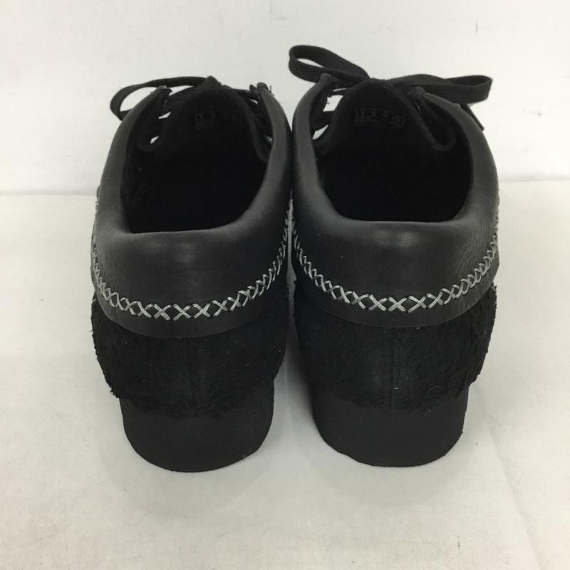 クラークス Clarks ブーツ ショートブーツ NEIGHBORHOOD ワラビー UK8 箱有 US：9 刺繍 黒 / ブラック /  メンズ USED 古着 中古 10131689