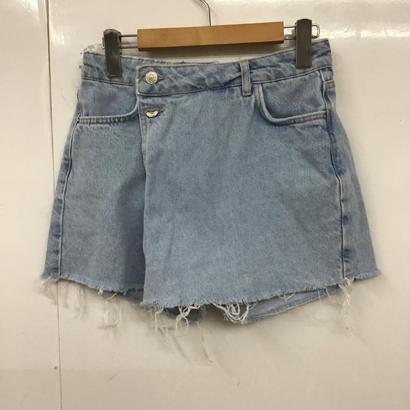 ザラ ZARA パンツ ショートパンツ デニムショートパンツ S 無地 水色 / ライトブルー /  レディース USED 古着 中古 10129865