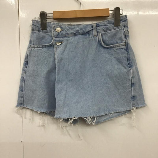 ザラ ZARA パンツ ショートパンツ デニムショートパンツ S 無地 水色 / ライトブルー /  レディース USED 古着 中古 10129865