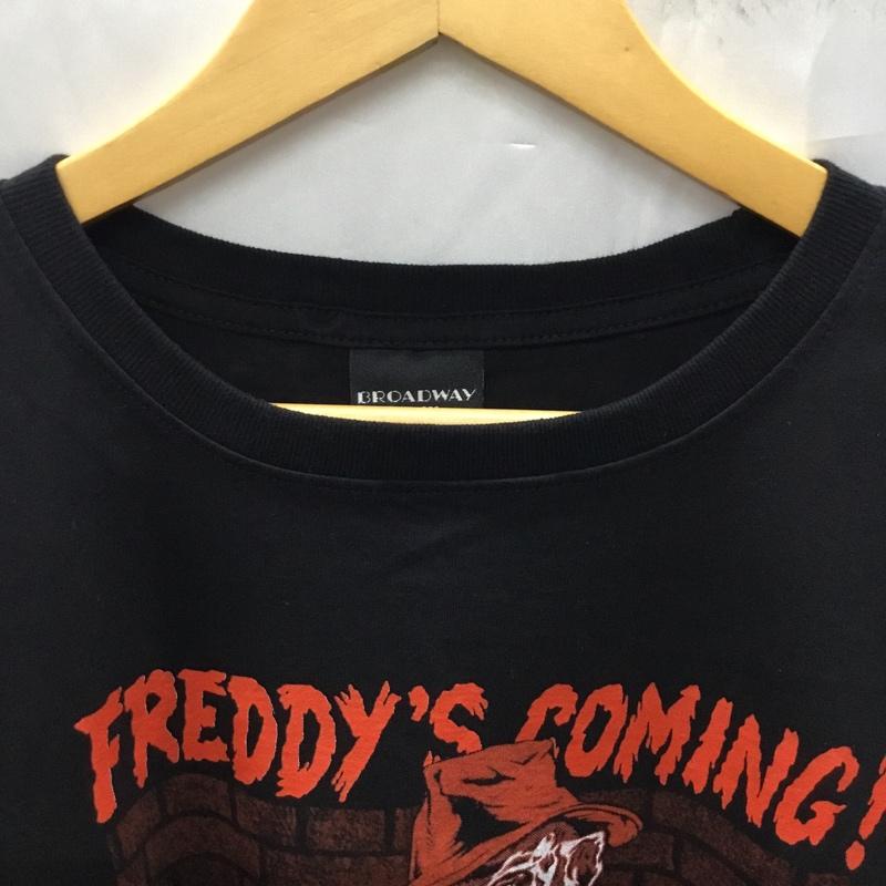古着 USED Tシャツ 半袖 半袖カットソー プリントTシャツ クルーネックカットソー L プリント 黒 / ブラック /  メンズ USED 古着 中古 10108358