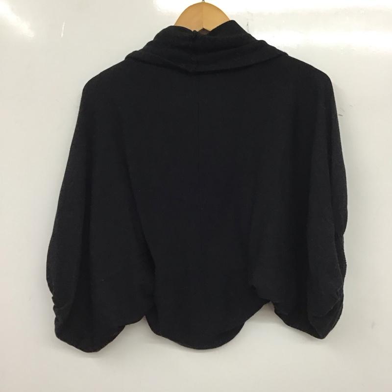 リエンダ rienda カーディガン 七分袖 FREE 無地 黒 / ブラック /  レディース USED 古着 中古 10137314