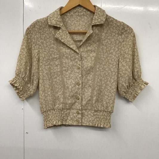 オリーブデオリーブ OLIVE des OLIVE シャツ、ブラウス 半袖 FREE 総柄 ベージュ / ベージュ /  レディース USED 古着 中古 10131841
