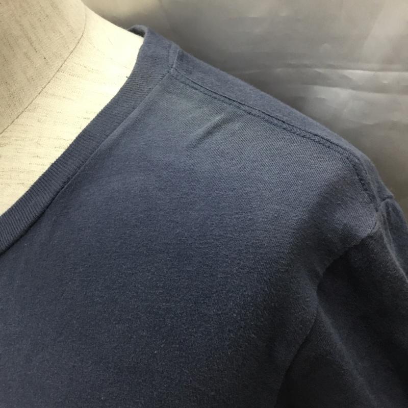 アーバンリサーチ URBAN RESEARCH Tシャツ 半袖 半袖カットソー プリントTシャツ クルーネックカットソー 38 ロゴ、文字 紺 / ネイビー /  メンズ USED 古着 中古 10114581