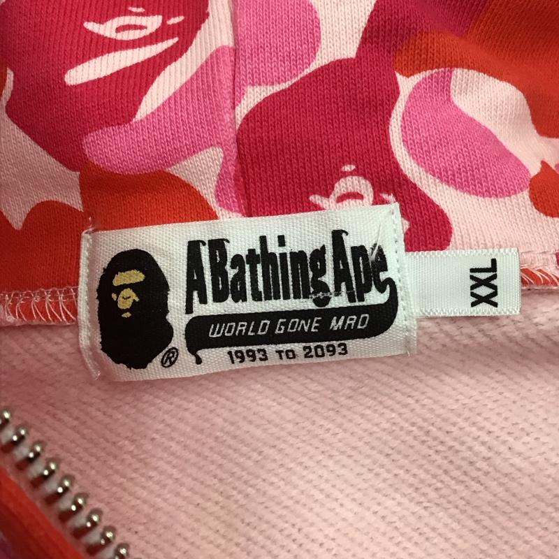 アベイシングエイプ A BATHING APE パーカー 長袖 ジップパーカー サルカモ シャークパーカー XXL 総柄 マルチカラー / マルチカラー /  メンズ USED 古着 中古 10122069