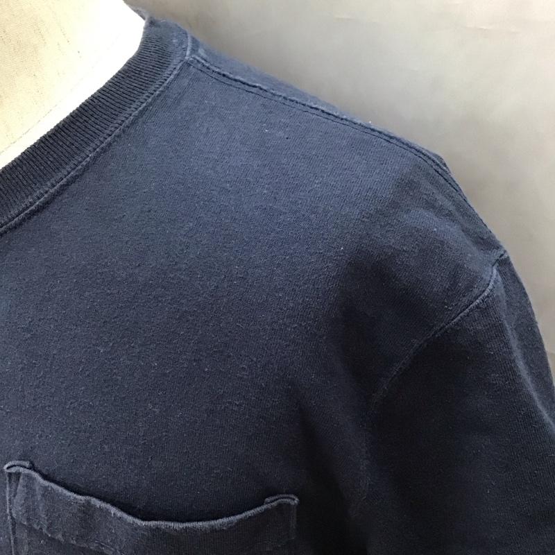 カーハート Carhartt Tシャツ 半袖 半袖カットソー プリントTシャツ クルーネックカットソー S ロゴ、文字 紺 / ネイビー /  メンズ USED 古着 中古 10116251