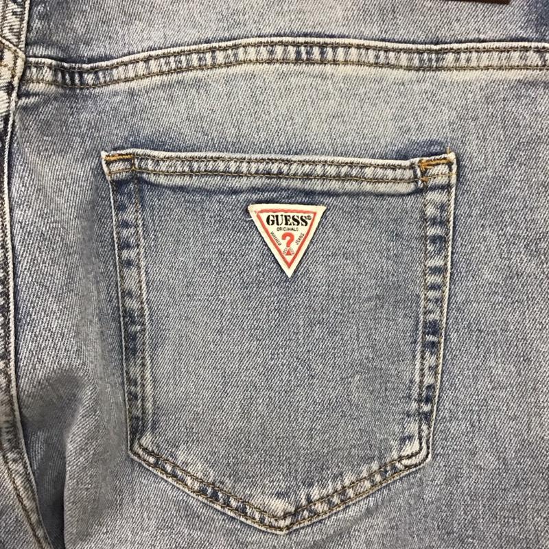 ゲス Guess パンツ デニム、ジーンズ デニムパンツ スリムパンツ ストレッチパンツ ジーンズ 34 ロゴ、文字 インディゴ / インディゴ /  メンズ USED 古着 中古 10119453