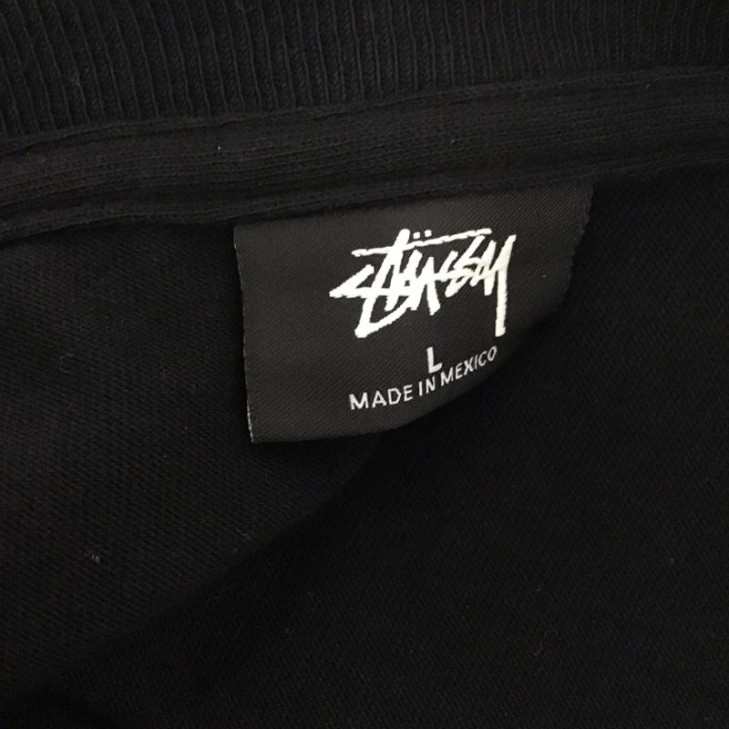 ステューシー STUSSY Tシャツ 半袖 半袖カットソー プリントTシャツ クルーネックカットソー L プリント 黒 / ブラック /  メンズ USED 古着 中古 10127151