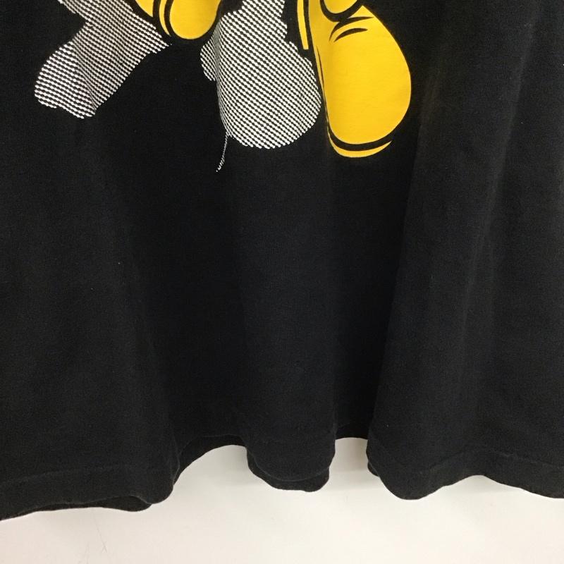 ディズニー Disney Tシャツ 半袖 半袖カットソー プリントTシャツ クルーネックカットソー プリント 黒 / ブラック /  メンズ USED 古着 中古 10149110