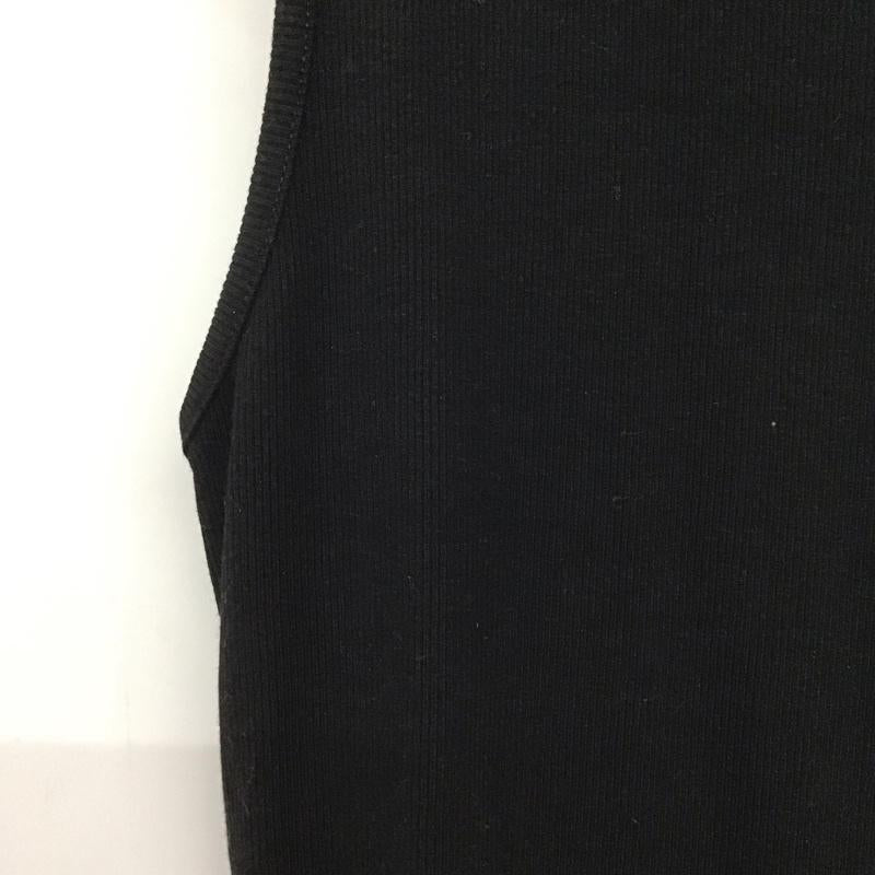 ザラ ZARA ワンピース ロングスカート ノースリーブ タートルネック リブ M 無地 黒 / ブラック /  レディース USED 古着 中古 10145966