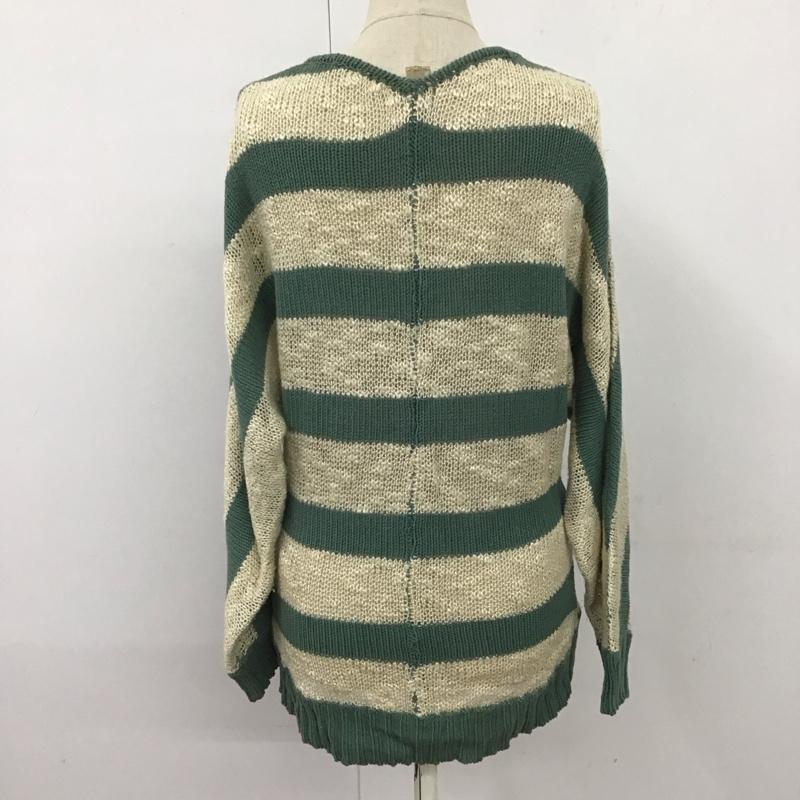 マウジー MOUSSY ニット、セーター 長袖 FREE ボーダー柄 マルチカラー / マルチカラー /  レディース USED 古着 中古 10121325