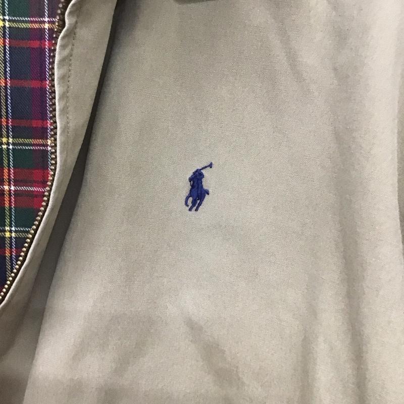 ポロバイラルフローレン Polo by RALPH LAUREN ジャケット、上着 ジャケット、ブレザー ジップアップジャケット アウター カラージャケット L ロゴ、文字 ベージュ / ベージュ /  メンズ USED 古着 中古 10131467