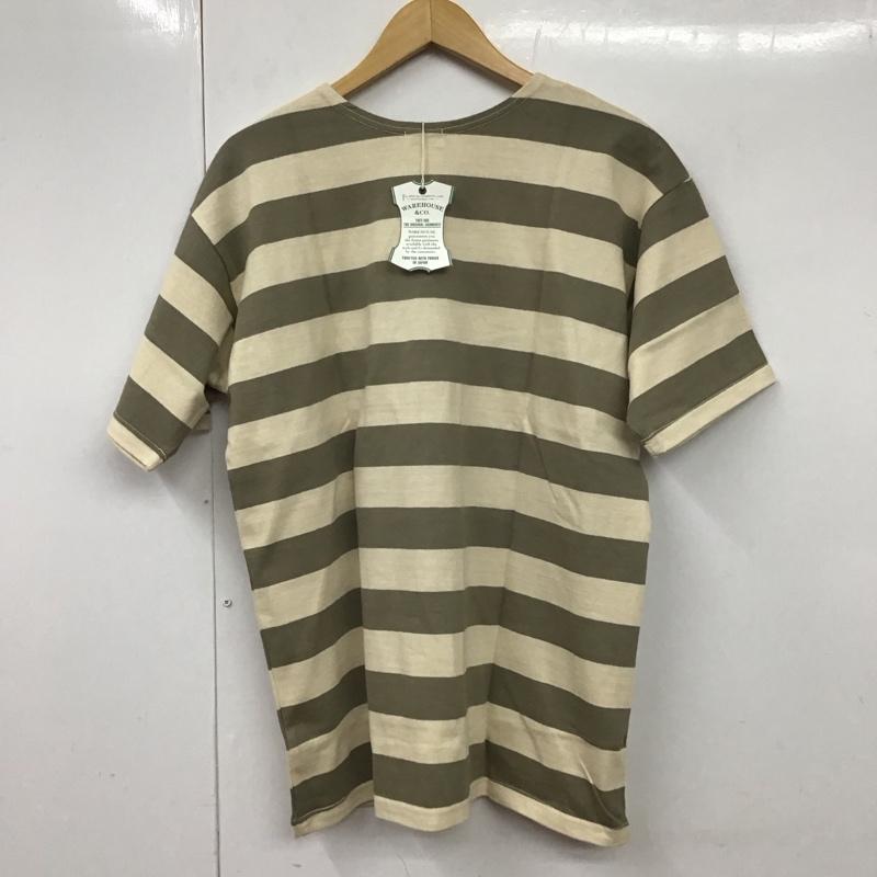 ウエアハウス WAREHOUSE カットソー 半袖 半袖カットソー プリントTシャツ クルーネックカットソー ボーダー 42 ボーダー柄 マルチカラー / マルチカラー /  メンズ USED 古着 中古 10130492