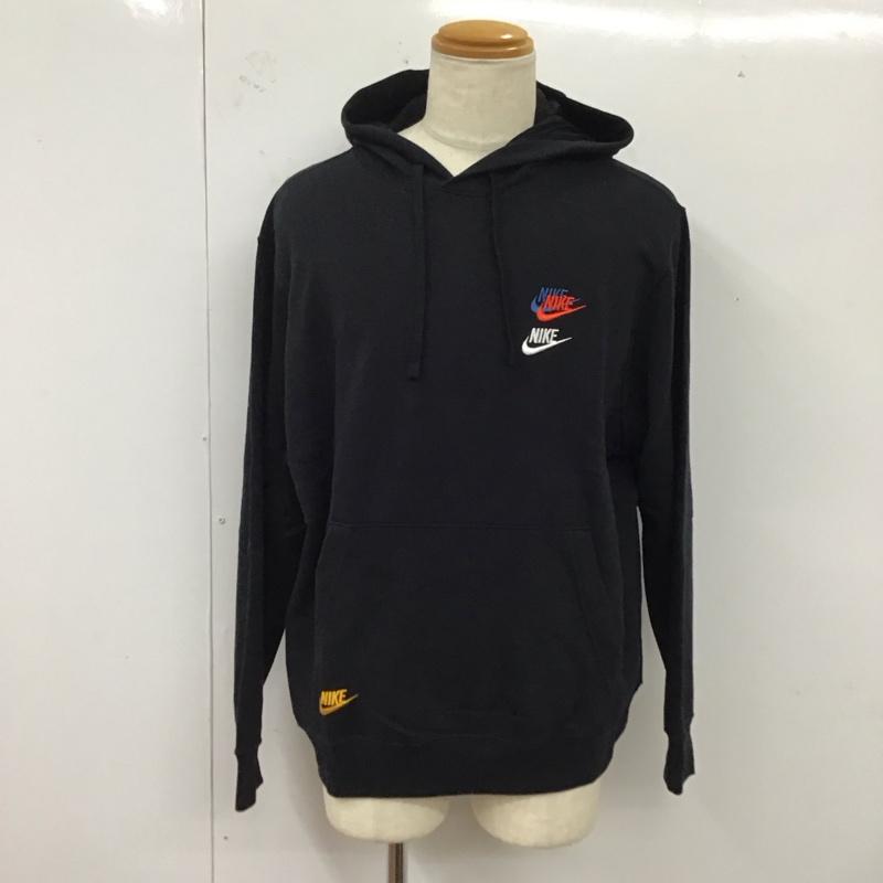 ナイキ NIKE パーカー 長袖 dd4667-010 パッチプルオーバー パーカー クラブフリース 長袖パーカー XXL ロゴ、文字 黒 / ブラック /  メンズ USED 古着 中古 10120626