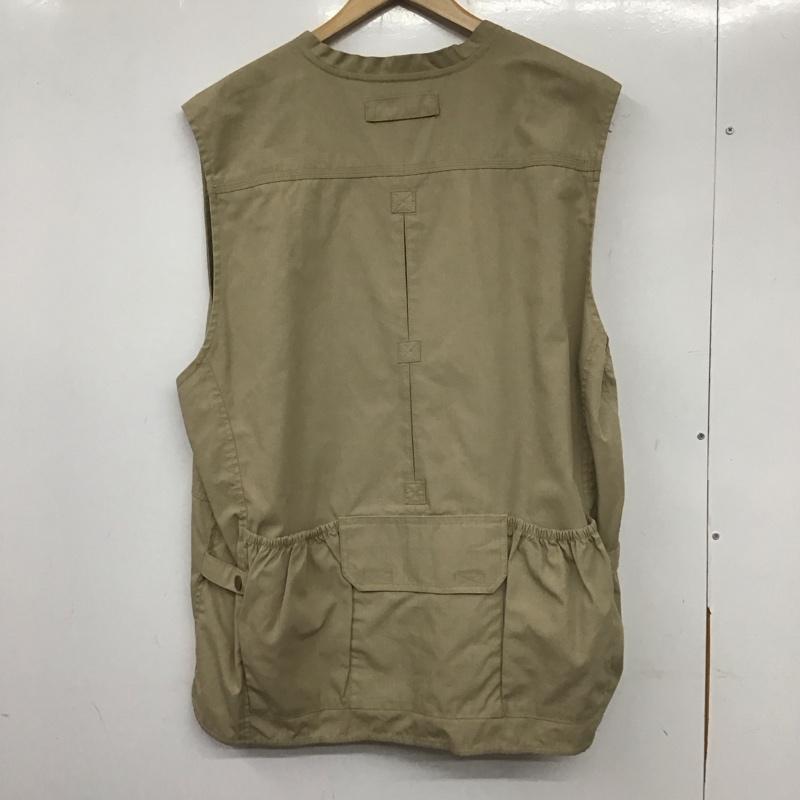 5.11 タクティカル 5.11 TACTICAL ベスト ベスト ジップアップベスト ノースリーブカットソー アウター XL ロゴ、文字 ベージュ / ベージュ /  メンズ USED 古着 中古 10138745