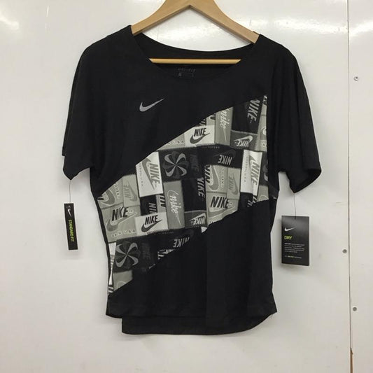 ナイキ NIKE カットソー 半袖 cj1938-010 WS ICNCLSH P S/S L ロゴ、文字 X プリント 黒 / ブラック /  レディース USED 古着 中古 10150809