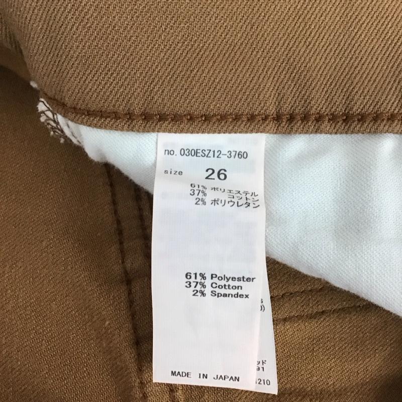 スライ SLY ボトムス ボトムス 030ESZ12-3760 WASH ME HW PINTUCK FLARE PT-E フレアパンツ 26 無地 茶 / ブラウン /  レディース USED 古着 中古 10120147