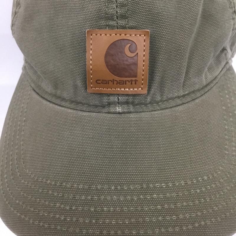 カーハート Carhartt 帽子 キャップ 100289 301 ODESSA CAP ロゴ、文字 カーキ / カーキ /  メンズ USED 古着 中古 10124615