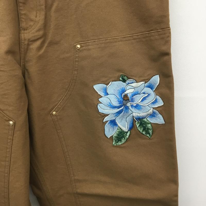 カーハート Carhartt パンツ ワークパンツ、ペインターパンツ AWAKE XL ワンポイント X 刺繍 茶 / ブラウン /  メンズ USED 古着 中古 10129333