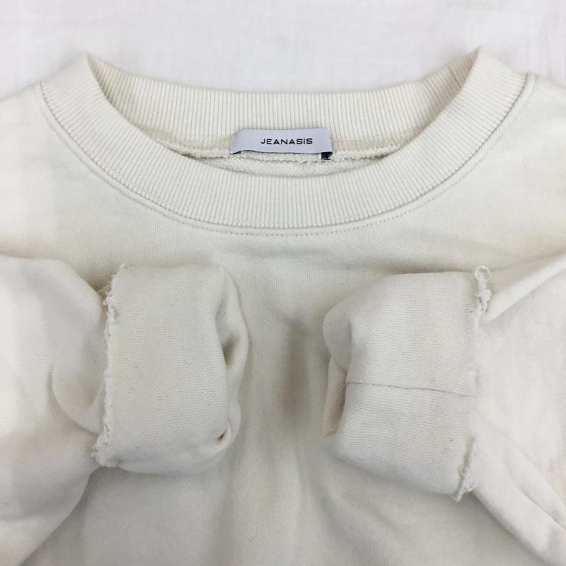 ジーナシス JEANASIS トレーナー 長袖 JS063915CF FREE 無地 オフホワイト / オフホワイト /  レディース USED 古着 中古 10140852