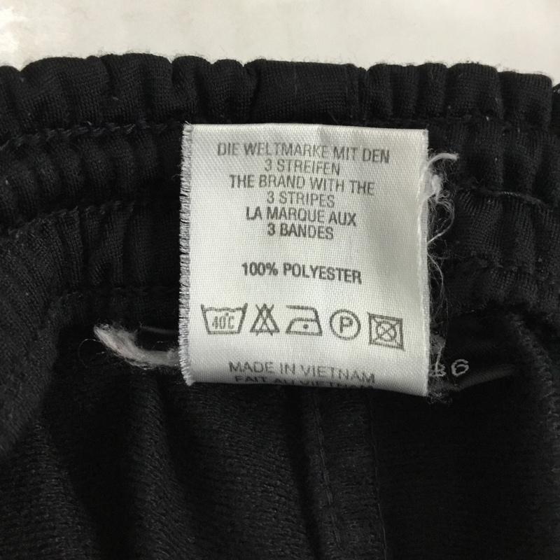 アディダス adidas パンツ ワークパンツ、ペインターパンツ ワイドパンツ ジャージ トラックパンツ L ロゴ、文字 黒 / ブラック /  メンズ USED 古着 中古 10116672
