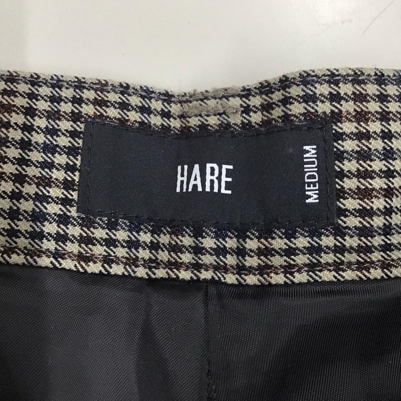 ハレ HARE パンツ ワークパンツ、ペインターパンツ スラックスパンツ ワイドパンツ カジュアルパンツ センタータックパンツ M チェック マルチカラー / マルチカラー /  メンズ USED 古着 中古 10113895