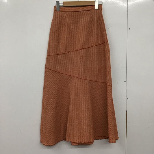 レイジブルー RAGEBLUE スカート ロングスカート RBL05003TN フレアスカート FREE チェック 橙 / オレンジ /  レディース USED 古着 中古 10151068