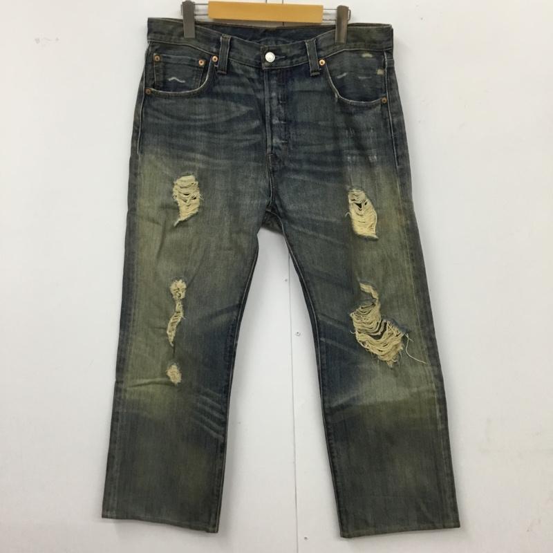 リーバイストラウスアンドコー Levi Strauss & co. パンツ デニム、ジーンズ デニムパンツ ストレートパンツ ワイドパンツ カジュアルパンツ 34 無地 インディゴ / インディゴ /  メンズ USED 古着 中古 10115008