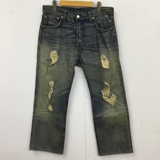 リーバイストラウスアンドコー Levi Strauss & co. パンツ デニム、ジーンズ デニムパンツ ストレートパンツ ワイドパンツ カジュアルパンツ 34 無地 インディゴ / インディゴ /  メンズ USED 古着 中古 10115008