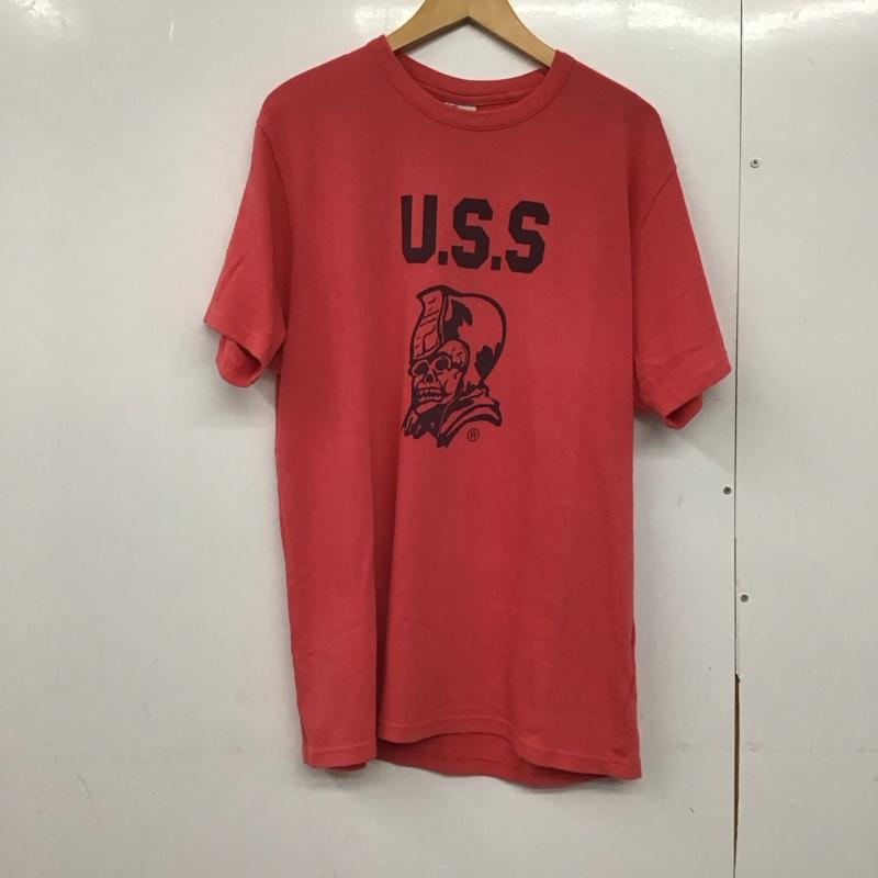 アベイシングエイプ A BATHING APE Tシャツ 半袖 半袖カットソー プリントTシャツ クルーネックカットソー XXL ロゴ、文字 赤 / レッド /  メンズ USED 古着 中古 10142626