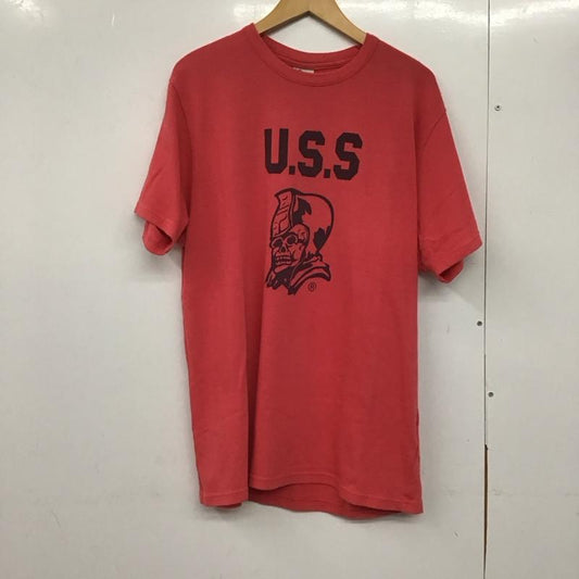 アベイシングエイプ A BATHING APE Tシャツ 半袖 半袖カットソー プリントTシャツ クルーネックカットソー XXL ロゴ、文字 赤 / レッド /  メンズ USED 古着 中古 10142626