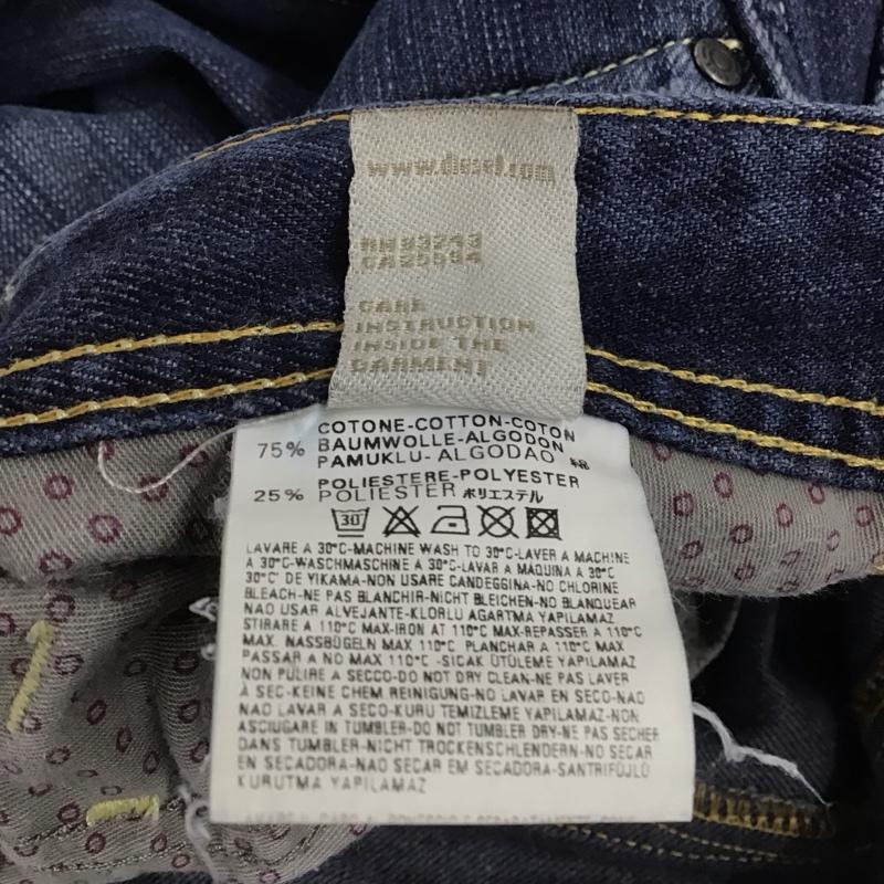 ディーゼル DIESEL パンツ デニム、ジーンズ デニムパンツ ストレートパンツ スリムパンツ カジュアルパンツ 33インチ 無地 インディゴ / インディゴ /  メンズ USED 古着 中古 10122045
