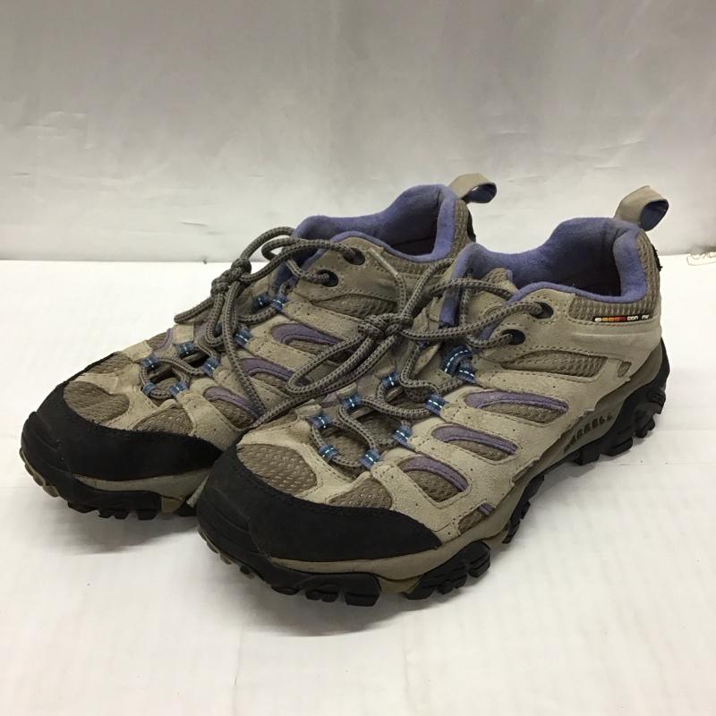メレル MERRELL アウトドアシューズ アウトドアシューズ J57758 ハイキングシューズ US9 UK6.5 US：9 ロゴ、文字 灰 / グレー / X 黒 / ブラック / X 青 / ブルー /  メンズ USED 古着 中古 10118773