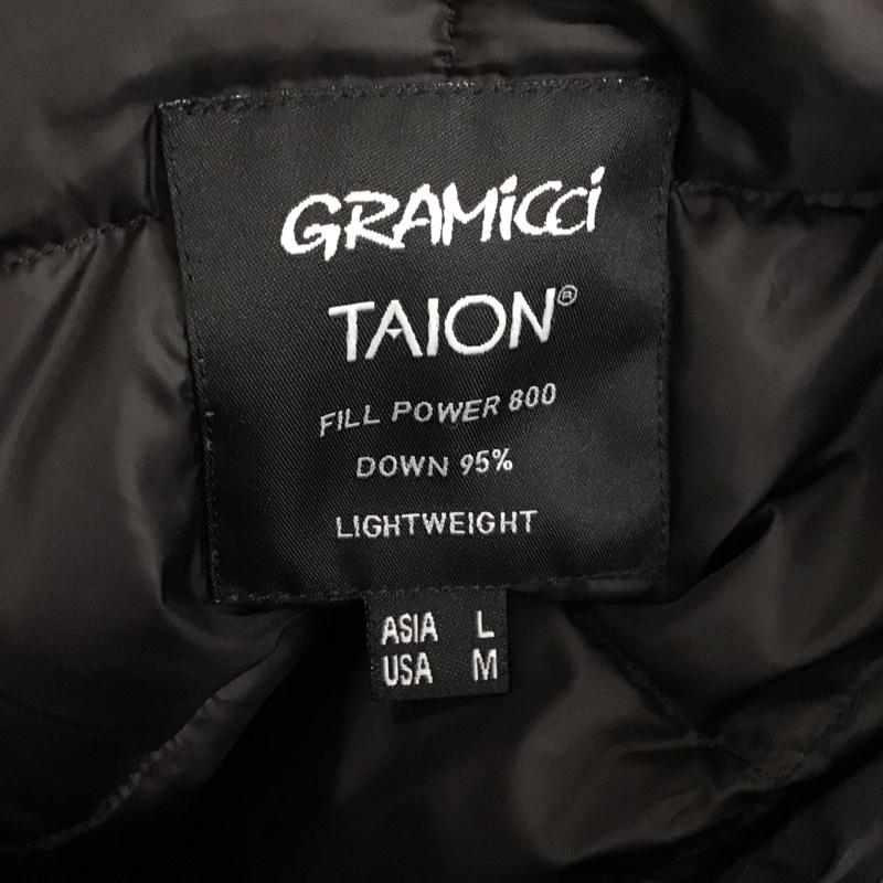 グラミチ GRAMICCI ジャケット、上着 ジャンパー、ブルゾン g2fu-j082-tg インナーダウンジャケット キルティングジャケット ナイロンジャケット TAION L ロゴ、文字 黒 / ブラック /  メンズ USED 古着 中古 10112828