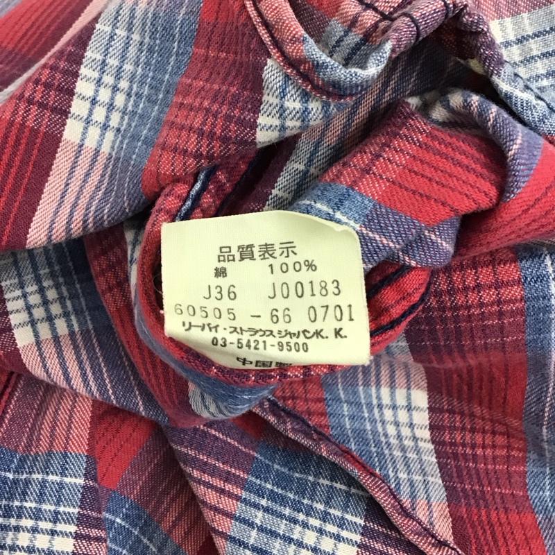 リーバイス Levi s シャツ、ブラウス 長袖 長袖シャツ チェックシャツ カラーシャツ L チェック マルチカラー / マルチカラー /  メンズ USED 古着 中古 10130754