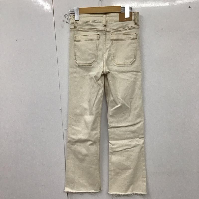 ザラ ZARA パンツ デニム、ジーンズ 34 無地 白 / ホワイト /  レディース USED 古着 中古 10129578