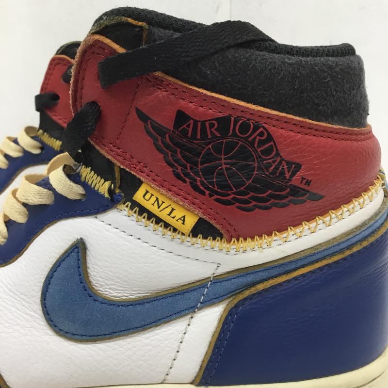 ナイキ NIKE スニーカー スニーカー Union × Nike Air Jordan 1 Retro High OG NRG Storm Blue/Varsity Red ユニオン 27.0cm ロゴ、文字 青 / ブルー /  メンズ USED 古着 中古 10112685