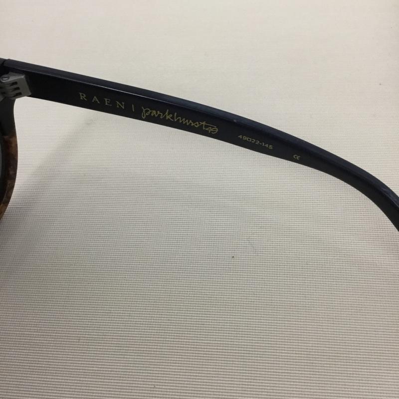 レイン RAEN めがね・サングラス サングラス burlwood バイカラー ロゴ、文字 黒 / ブラック / X 茶 / ブラウン /  メンズ USED 古着 中古 10146064