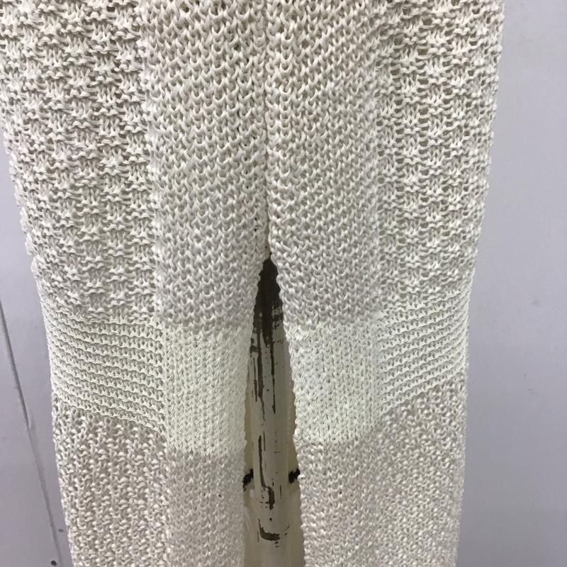 トゥデイフル TODAYFUL ワンピース ひざ丈スカート 12210507 Fringe Pattern Knitvest 38 無地 アイボリー / アイボリー /  レディース USED 古着 中古 10107343