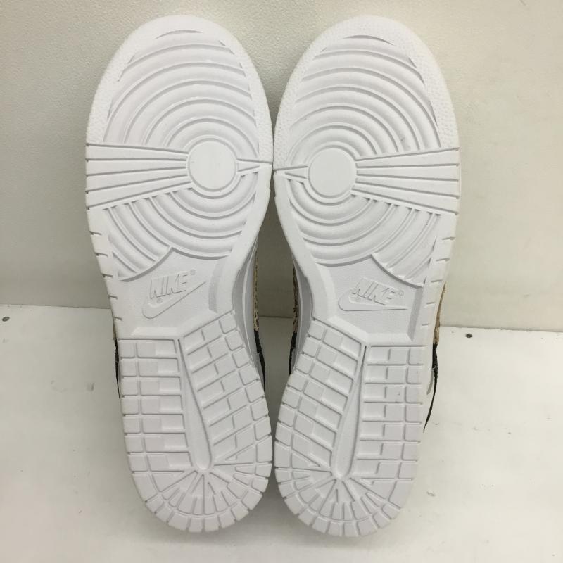 ナイキ NIKE スニーカー スニーカー WMNS DUNK LOW SE ウィメンズ ダンク ロー シーズナルエディション DD7099-100 28.5cm ロゴ、文字 X ヒョウ柄・レオパード柄 白 / ホワイト /  メンズ USED 古着 中古 10107272