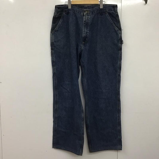 カーハート Carhartt パンツ デニム、ジーンズ デニムパンツ ワイドパンツ カジュアルパンツ 38 無地 インディゴ / インディゴ /  メンズ USED 古着 中古 10142625