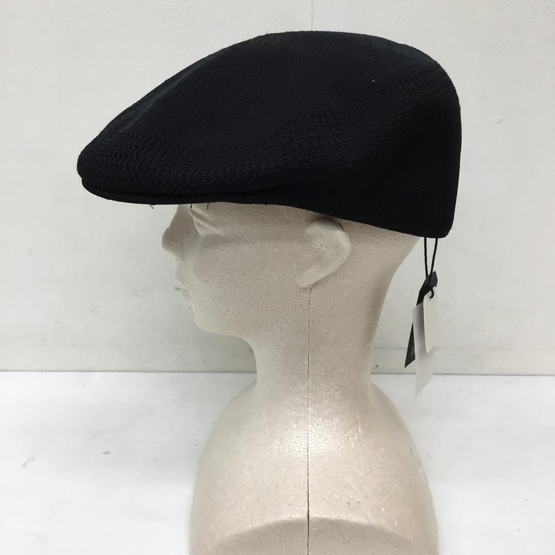 カンゴール KANGOL 帽子 ハンチング 0290BC FREE ロゴ、文字 黒 / ブラック /  メンズ USED 古着 中古 10134020
