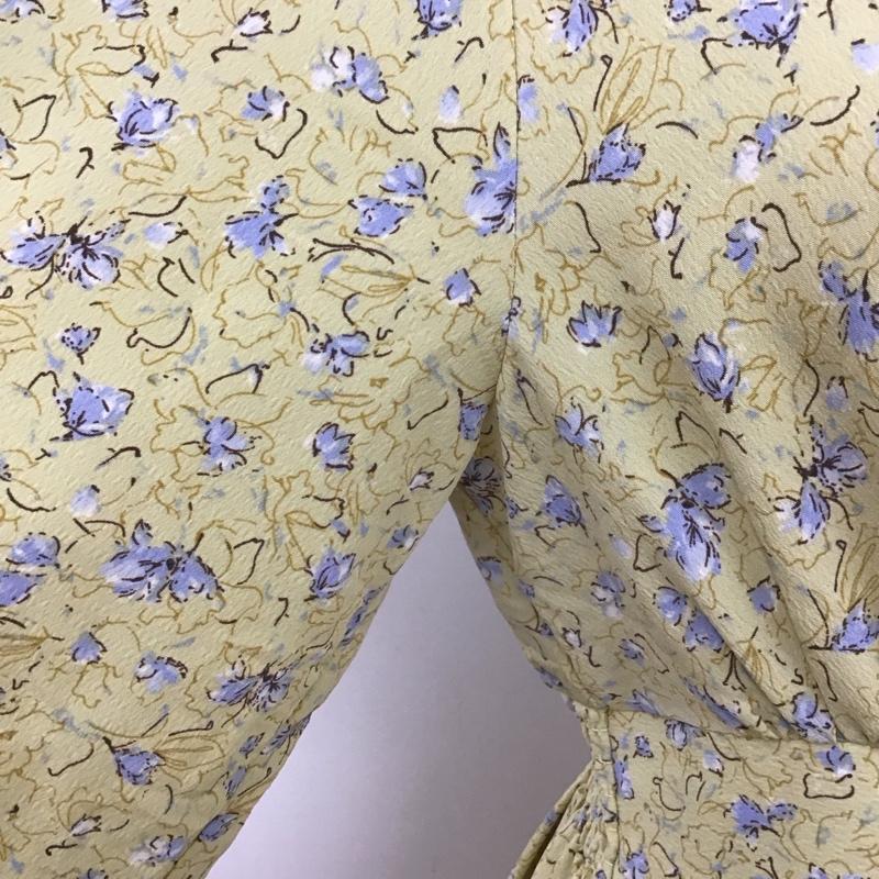 ロペピクニック ROPE  PICNIC ワンピース ロングスカート GDE-52070-B 小花柄ハイウエストワンピース 長袖 36 花柄 黄 / イエロー /  レディース USED 古着 中古 10117221