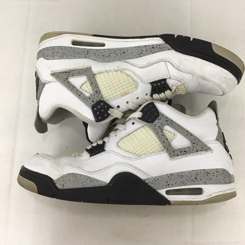 ナイキ NIKE スニーカー スニーカー 840606-192 AIR JORDAN 4 RETRO OG 29cm 箱有 29.0cm ロゴ、文字 白 / ホワイト / X 灰 / グレー / X 黒 / ブラック /  メンズ USED 古着 中古 10141042
