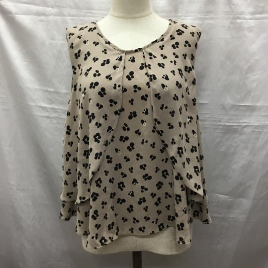 ザラベーシック ZARA BASIC カットソー 半袖 ノースリーブカットソー タンクトップ シャツカットソー M 総柄 マルチカラー / マルチカラー /  レディース USED 古着 中古 10115790