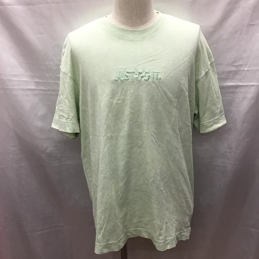 ナイキ NIKE Tシャツ 半袖 cj4572-321 JDIウォッシュトップ 半袖 スポーツウェア M ロゴ、文字 緑 / グリーン /  メンズ USED 古着 中古 10116848