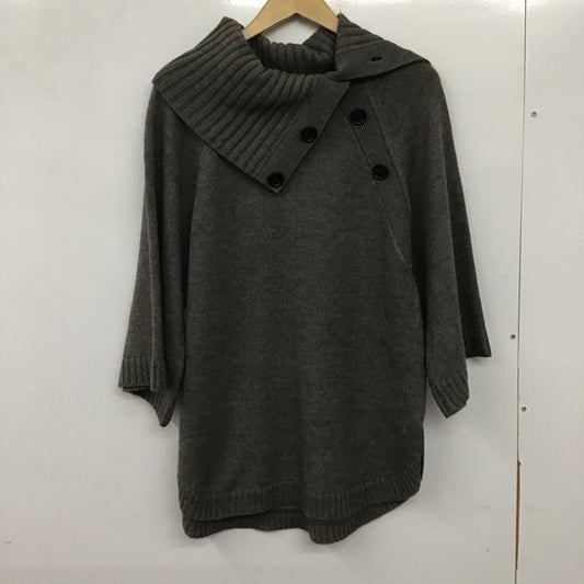アンタイトル UNTITLED ニット、セーター 長袖 4 無地 灰 / グレー /  レディース USED 古着 中古 10134645