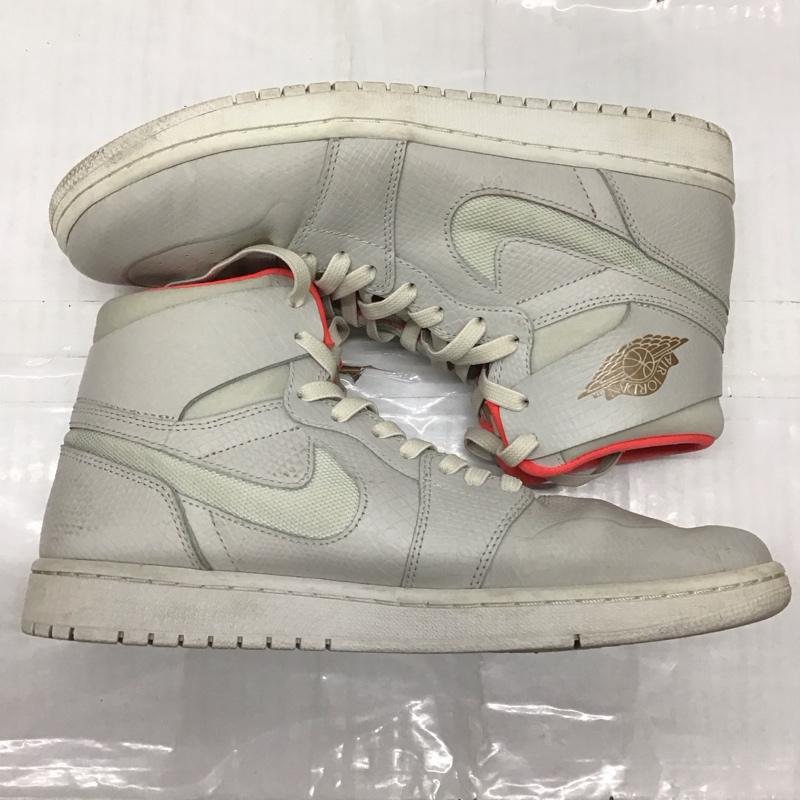 ナイキ NIKE スニーカー スニーカー 819176-050 AIR JORDAN 1 RETRO HIGH NOUVEAU 28.5cm 28.5cm ワンポイント 灰 / グレー / X 桃 / ピンク /  メンズ USED 古着 中古 10117938