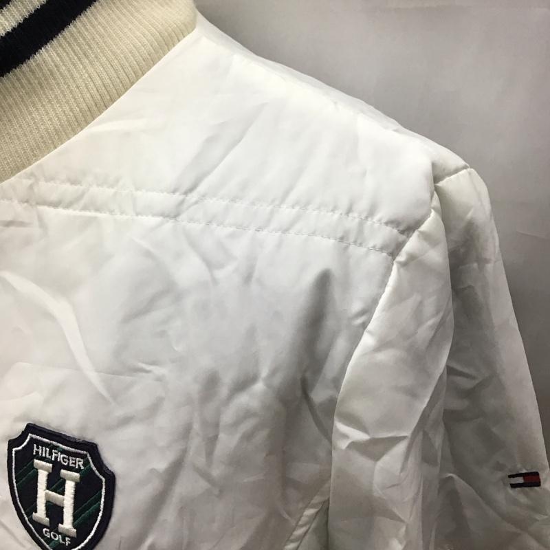 トミーヒルフィガー TOMMY HILFIGER ジャケット、上着 ジャンパー、ブルゾン ジップアップジャケット ジャンパー ジャケット カジュアルジャケット スポーツウェア L ロゴ、文字 白 / ホワイト /  メンズ USED 古着 中古 10111803