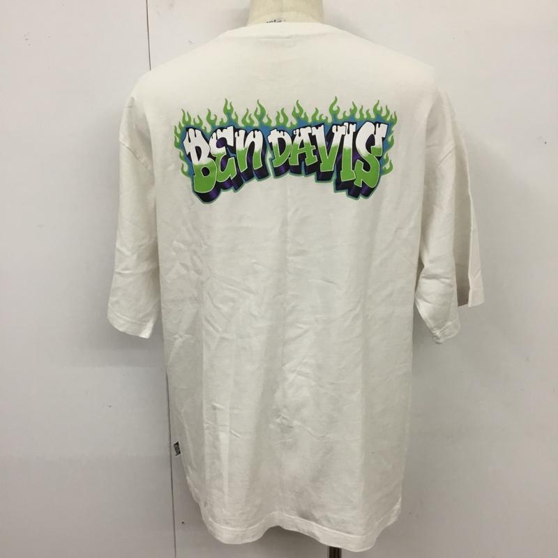 ベンデイビス BEN DAVIS Tシャツ 半袖 C-2580042 ON FIRE SS TEE XL ロゴ、文字 白 / ホワイト /  メンズ USED 古着 中古 10119773
