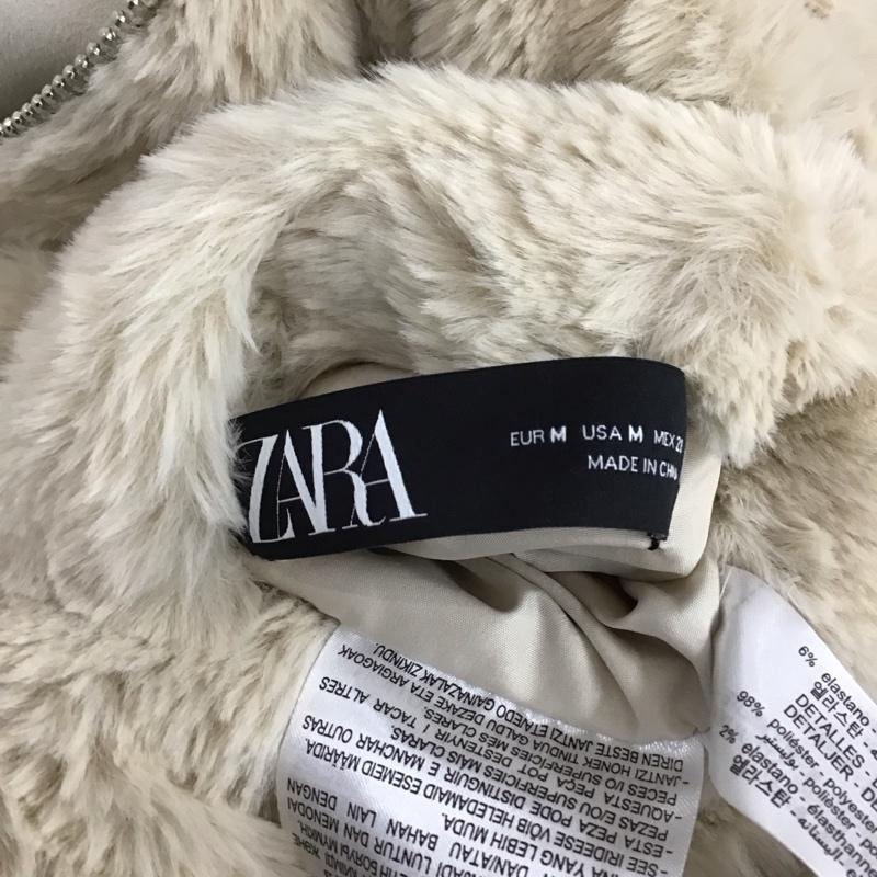 ザラ ZARA ジャケット、上着 ジャンパー、ブルゾン 3046 287 712 リバーシブル パーカー M 無地 ベージュ / ベージュ /  レディース USED 古着 中古 10109600